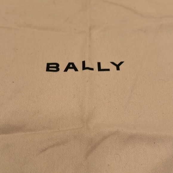 Bally Logo Dustbag White Drawstring Top Dust Cover Storage Gift Bag Travel - Picture 2 of 6